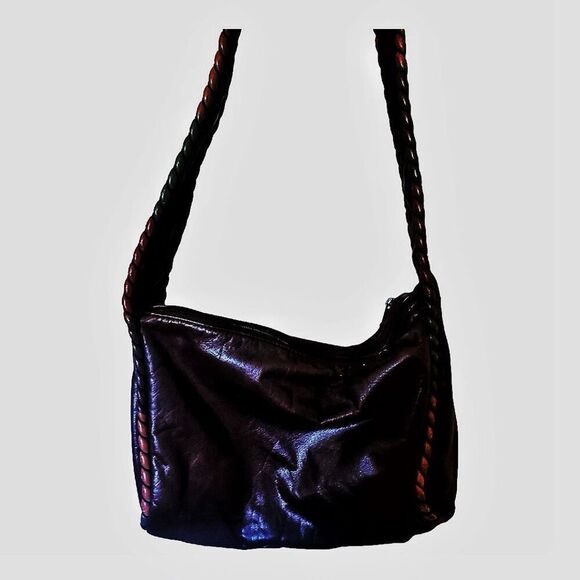 Vintage Sura Boho Chocolate Brown Leather Shoulder Bag - Picture 5 of 11